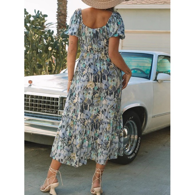 2024 Women's Vacation Printing Dress