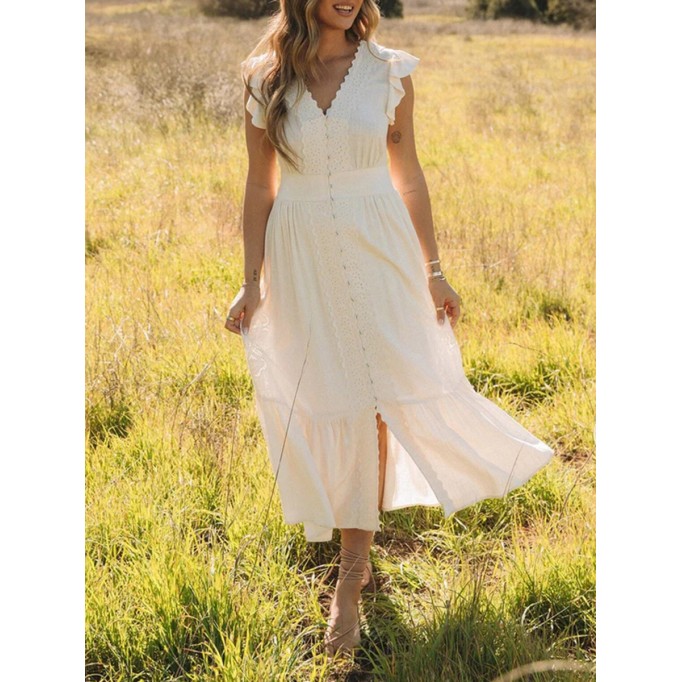 2024 Women's Vacation White Dress