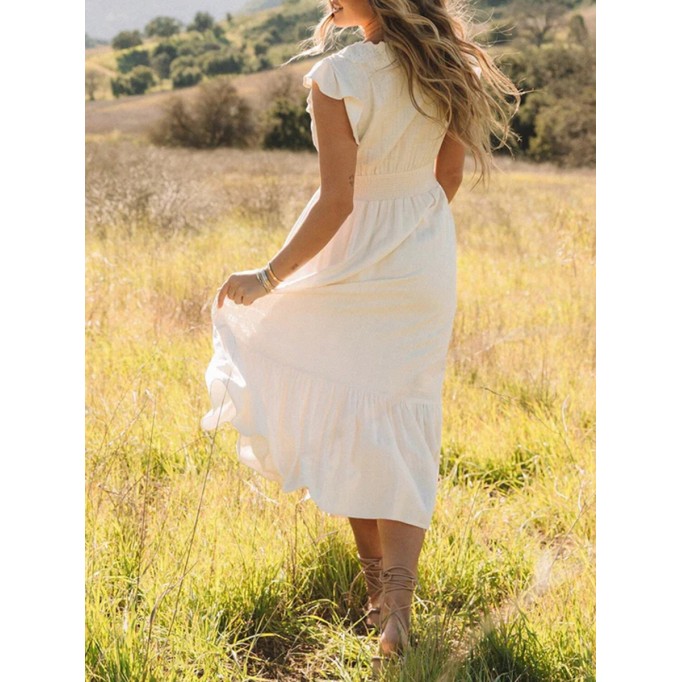 2024 Women's Vacation White Dress