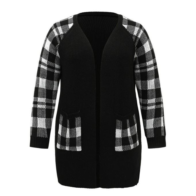 Cardigan with rotator sleeves