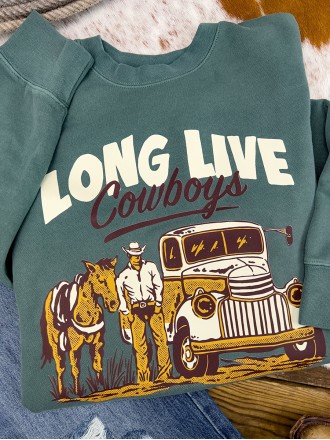 Long Live Cowboys Crewneck Sweatshirt