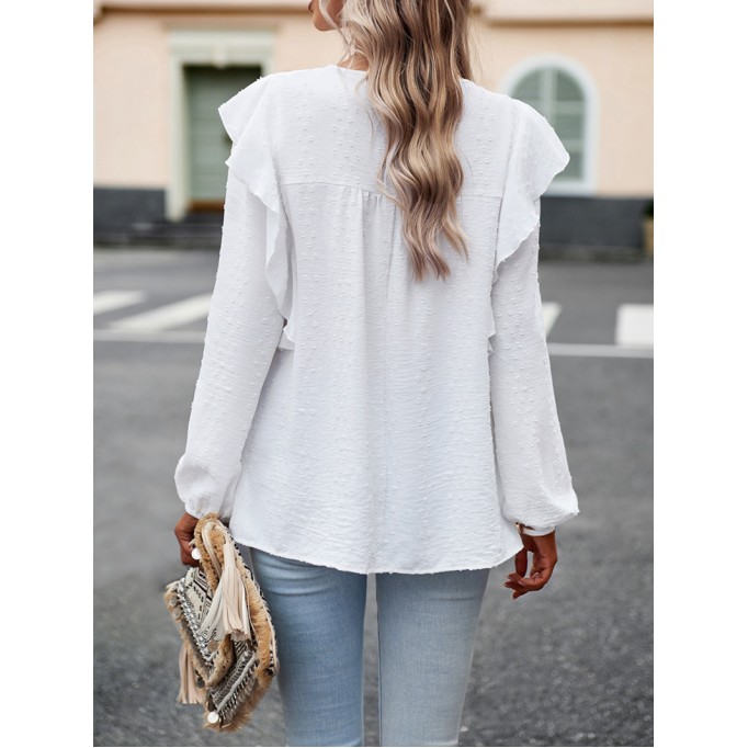 Solid color temperament casual long sleeves